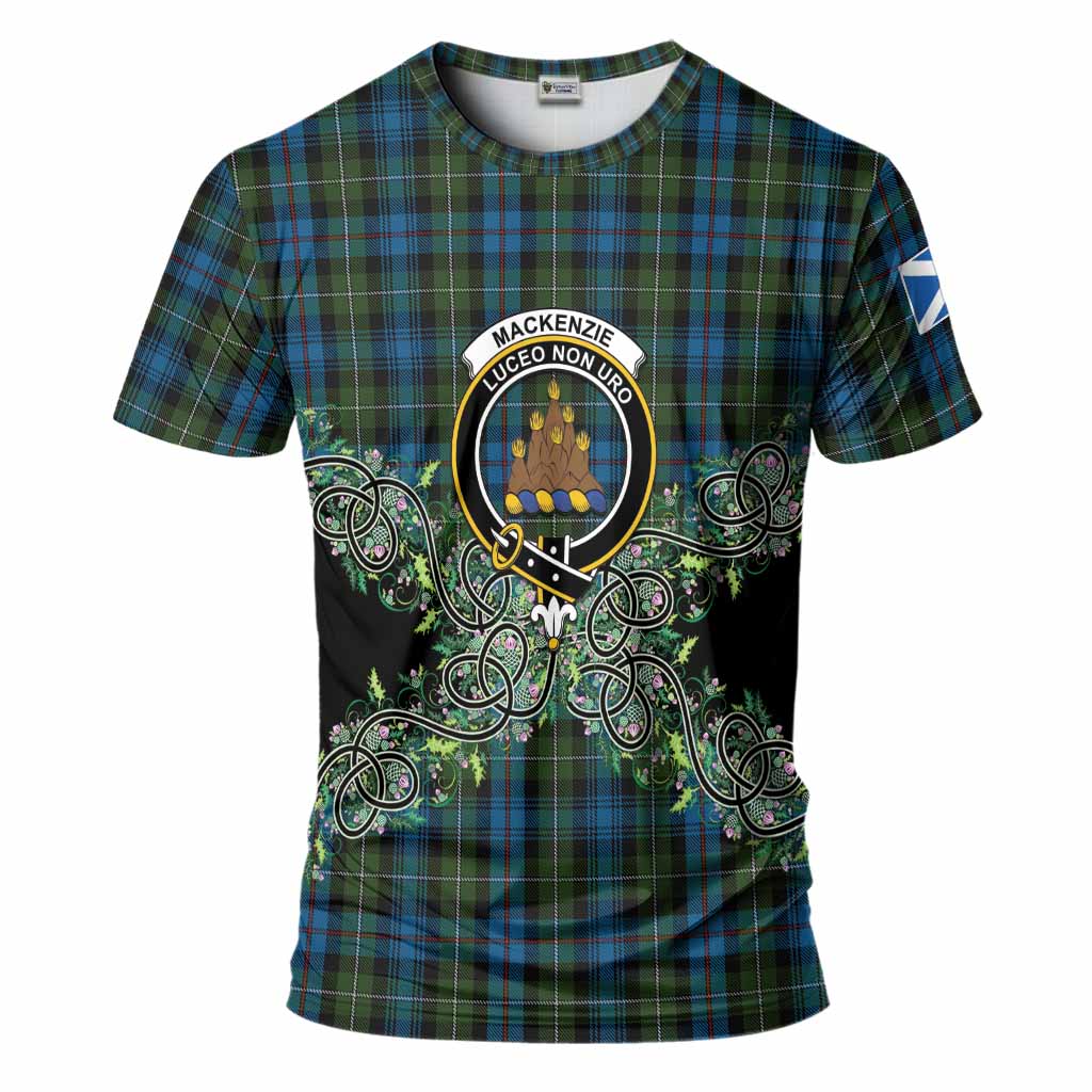 Mackenzie (Mckenzie) Tartan T-Shirt Thistle Scottish Spirit