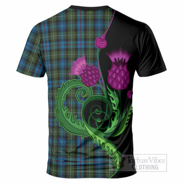 Mackenzie (Mckenzie) Tartan T-Shirt Traditional Scottish Thistle