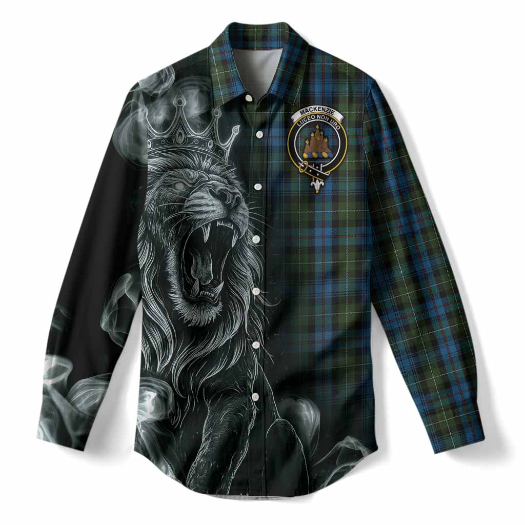 Mackenzie (Mckenzie) Tartan Women Casual Shirt Roaring Lion Heritage