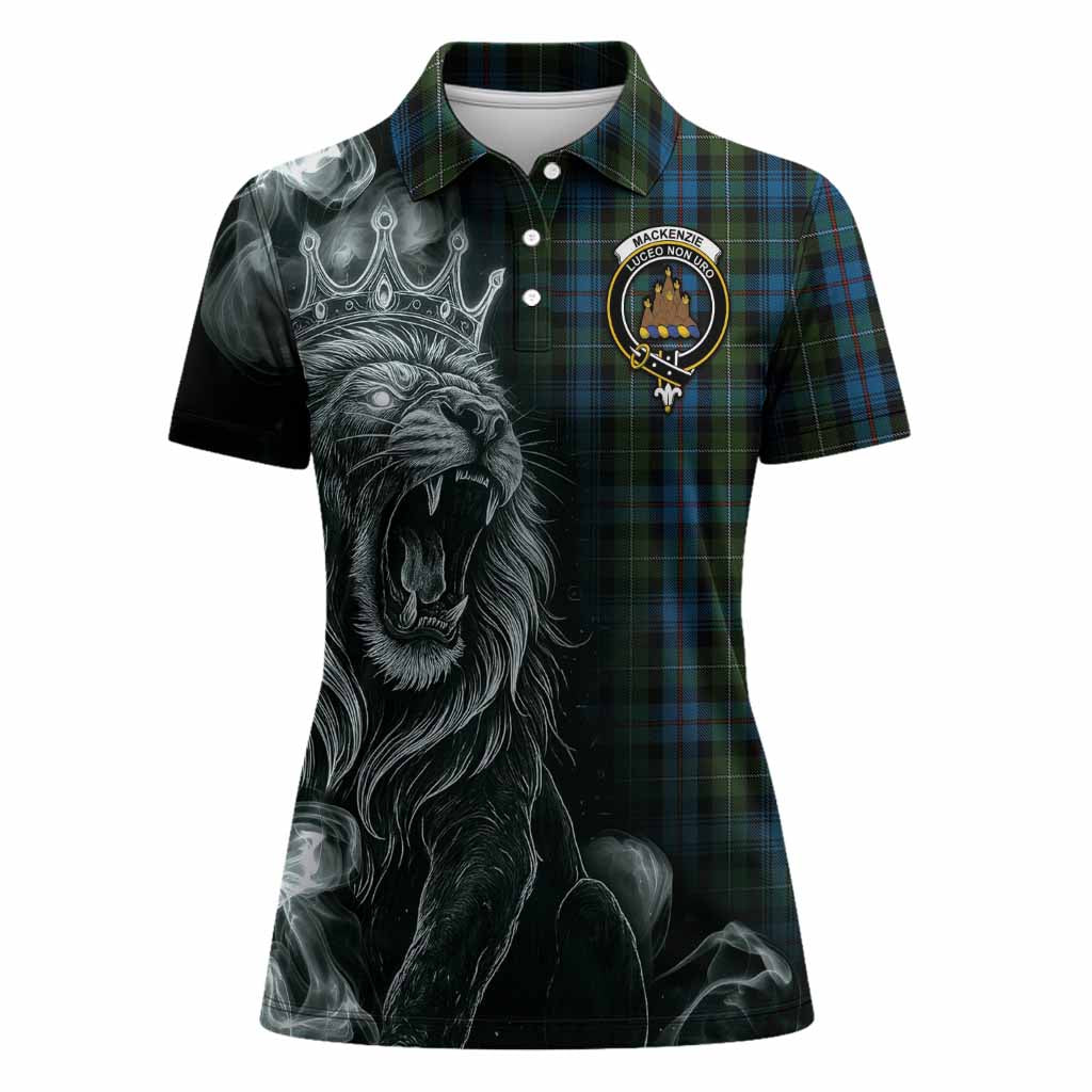 Mackenzie (Mckenzie) Tartan Women Polo Shirt Roaring Lion Heritage