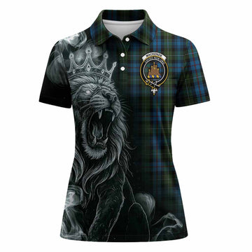Mackenzie (Mckenzie) Tartan Women Polo Shirt Roaring Lion Heritage