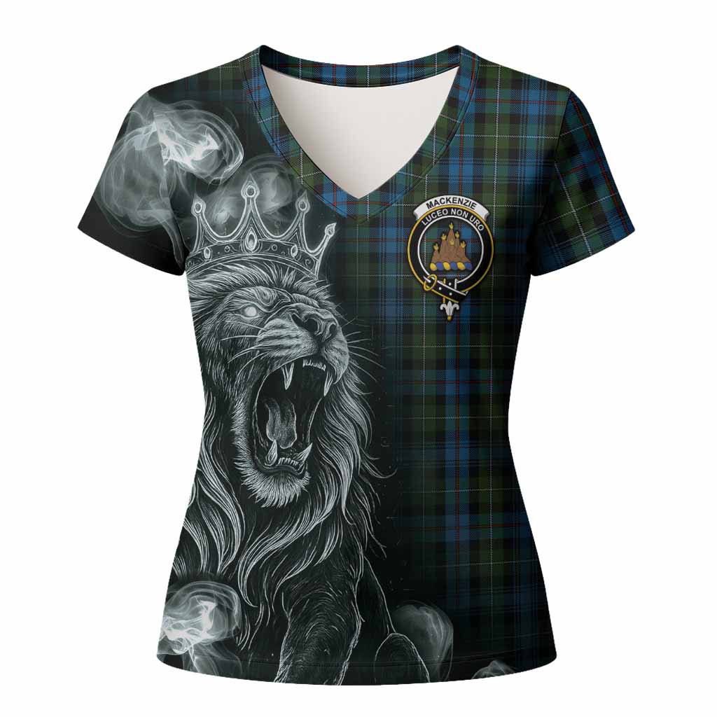 Mackenzie (Mckenzie) Tartan Women T shirt Roaring Lion Heritage
