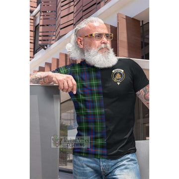 Tartan Vibes Clothing Mackenzie Modern #2 Tartan Cotton T-shirt with Family Crest and Half Of Me Style