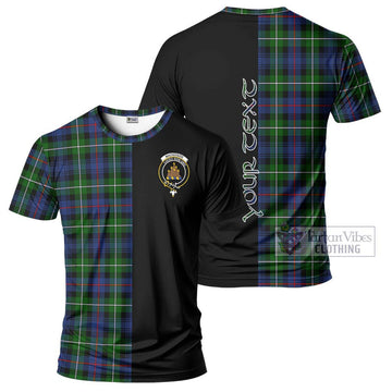 Tartan Vibes Clothing Mackenzie Modern #2 Tartan T-Shirt with Family Crest and Half Of Me Style