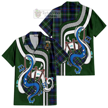 Mackenzie Modern #2 Tartan Hawaiian Shirt with Epic Bagpipe Style