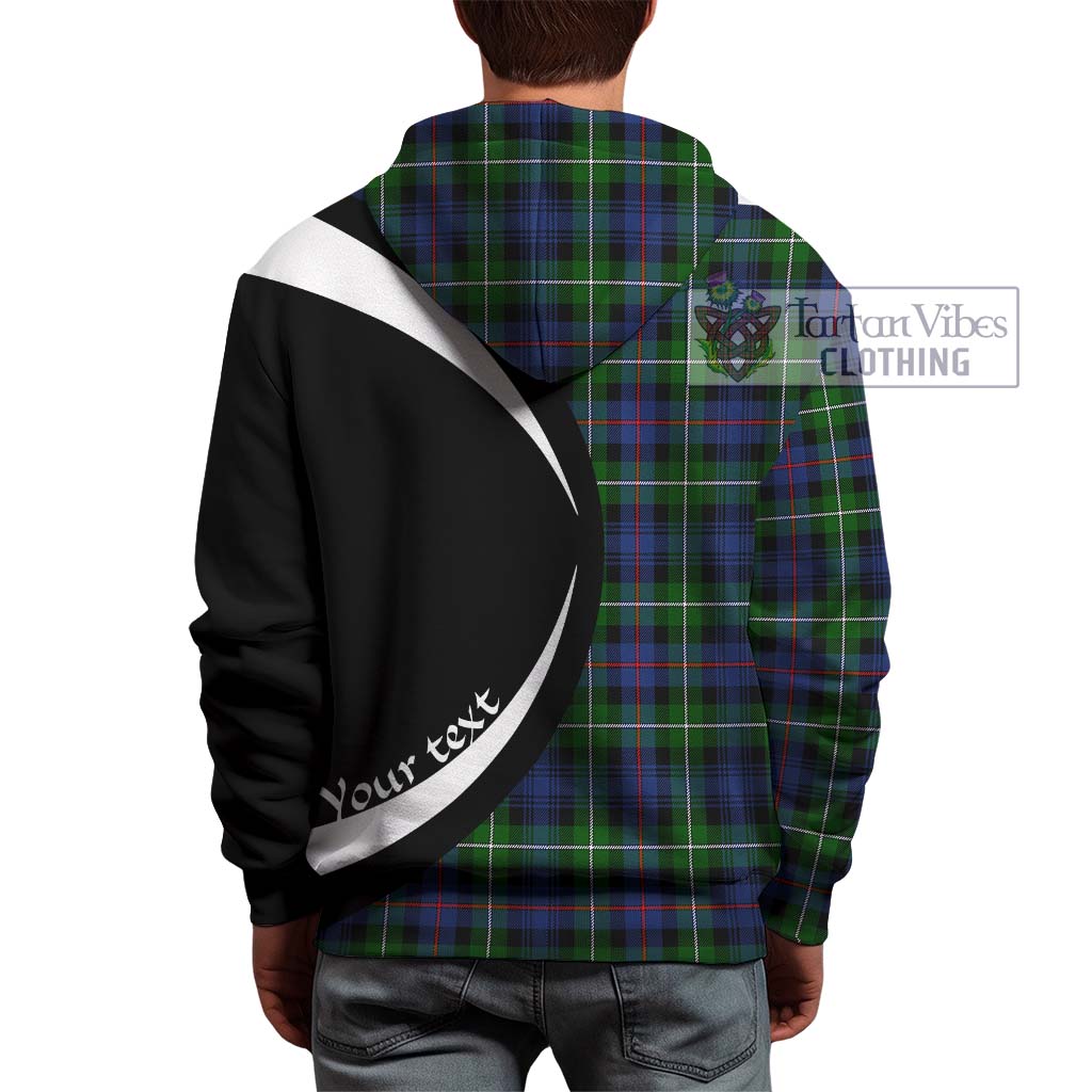 Tartan Vibes Clothing Mackenzie Modern #2 Tartan Hoodie with Family Crest Circle Style