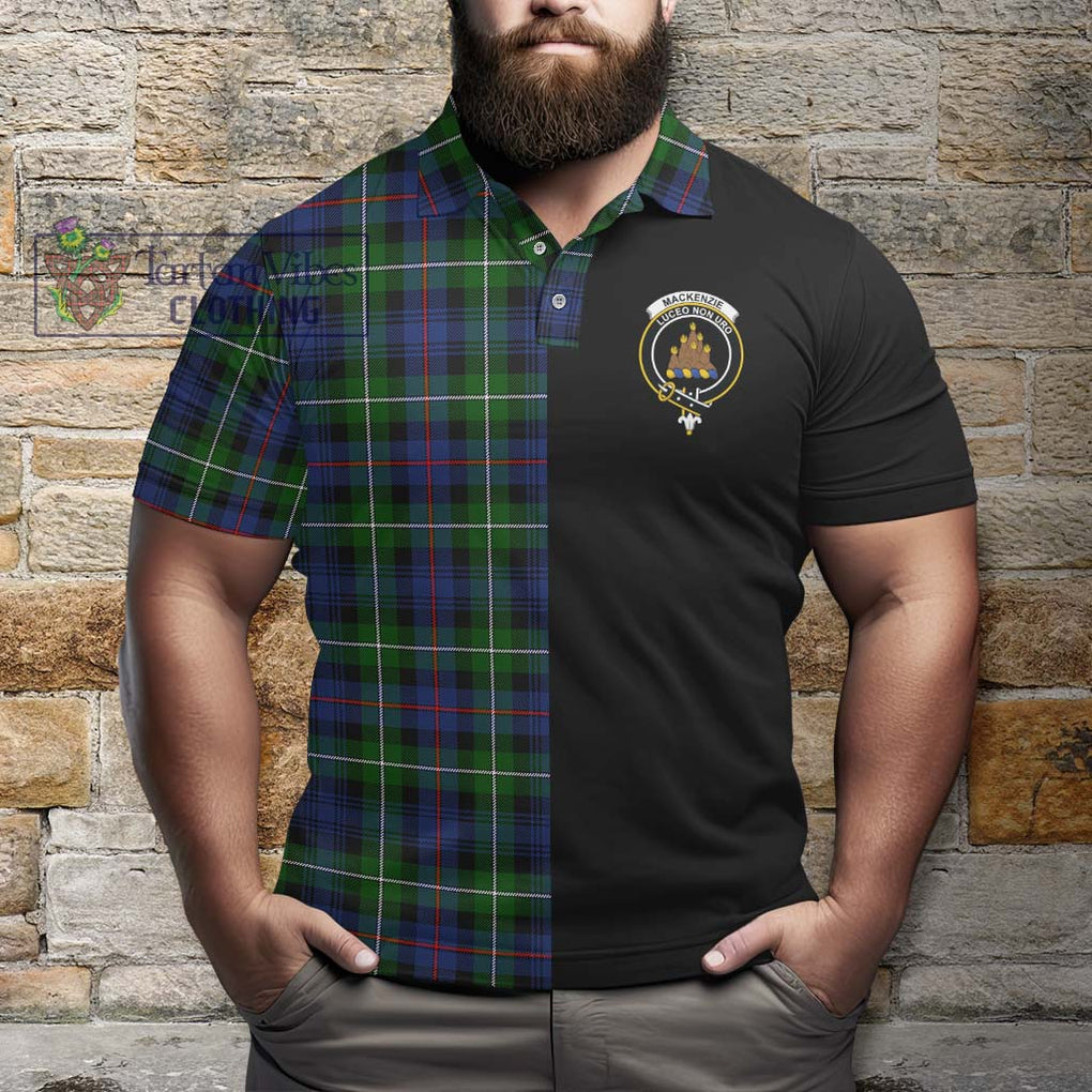 Tartan Vibes Clothing Mackenzie Modern #2 Tartan Polo Shirt with Family Crest and Half Of Me Style