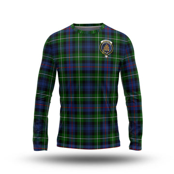 MacKenzie Modern Tartan Long Sleeve T-Shirt with Family Crest