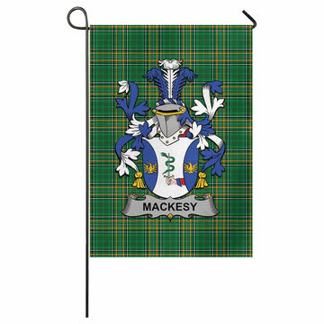 Mackesy Irish Clan Tartan Garden Flag with Coat of Arms