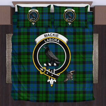 MacKie (McKie) Tartan Bedding Set with Family Crest