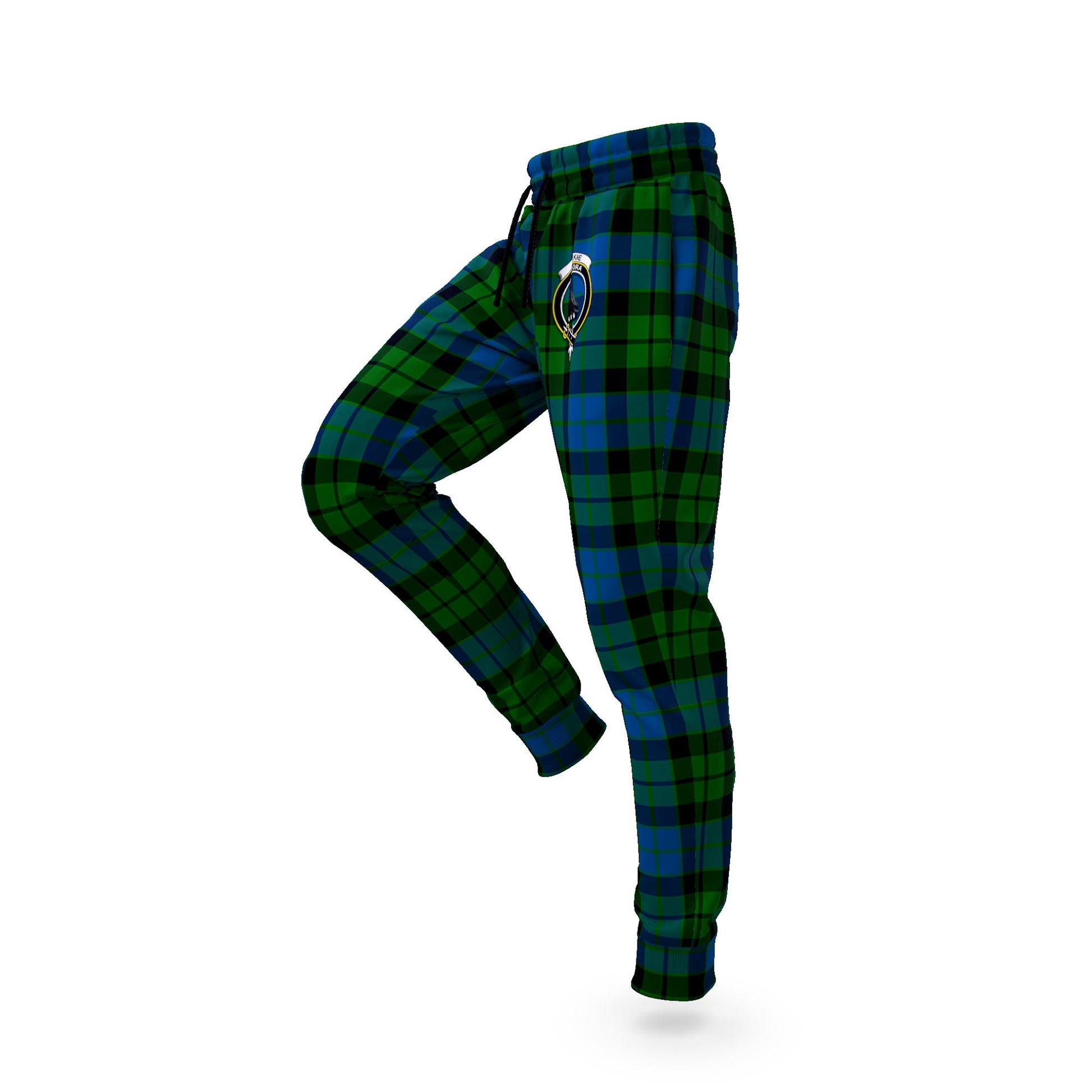 MacKie (McKie) Tartan Joggers Pants with Family Crest S - Tartan Vibes Clothing