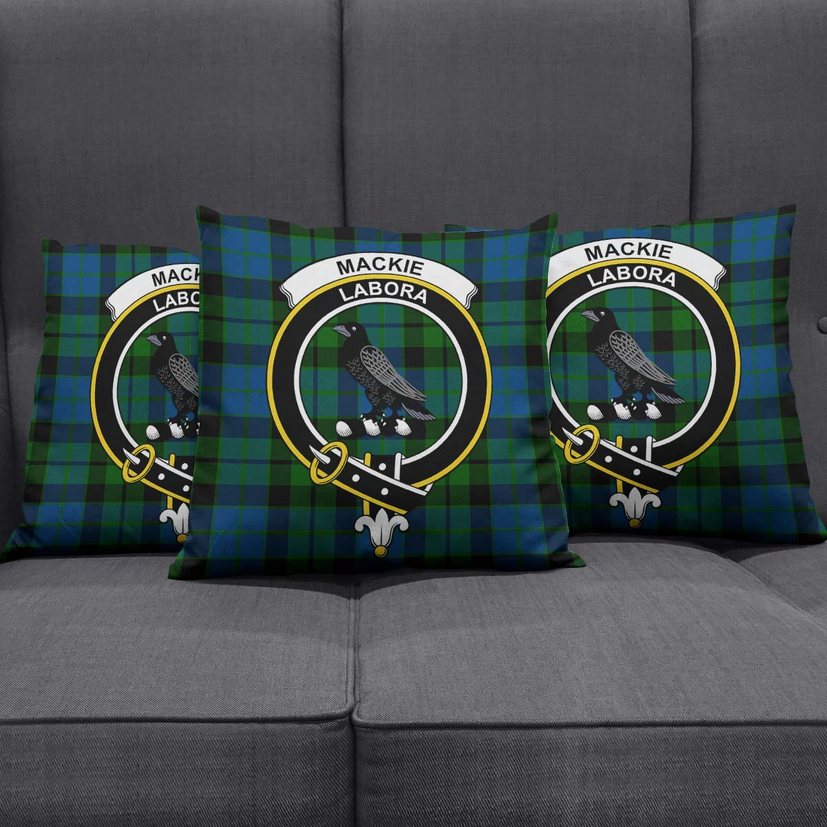 MacKie Tartan Crest Garden Flag