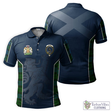 MacKie Tartan Men's Polo Shirt with Family Crest and Lion Rampant Vibes Sport Style