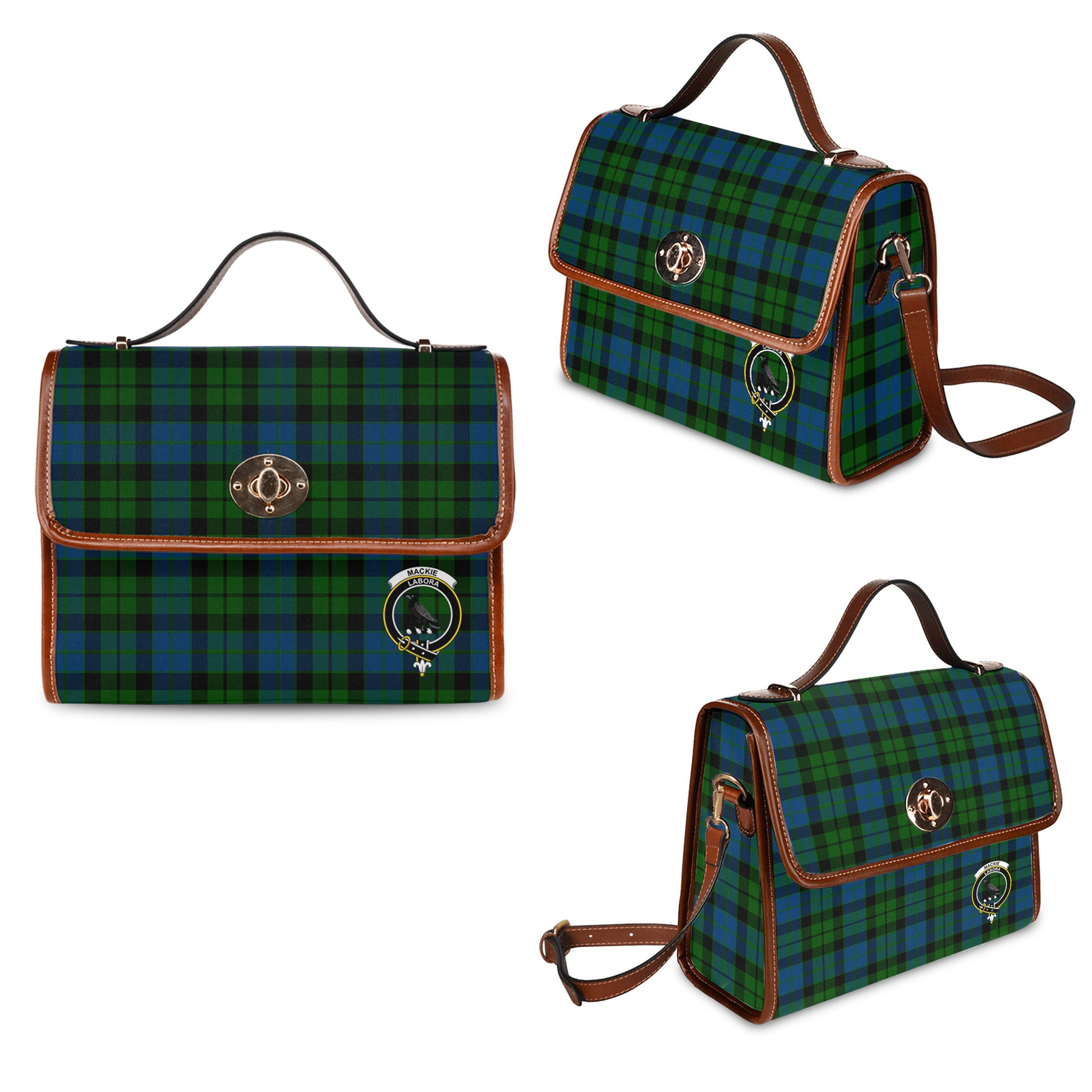 mackie-tartan-leather-strap-waterproof-canvas-bag-with-family-crest
