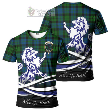 Tartan Vibes Clothing MacKie Tartan Cotton T-shirt with Alba Gu Brath Regal Lion Emblem