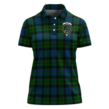 MacKie (McKie) Tartan Polo Shirt with Family Crest For Women - Tartan Vibes Clothing