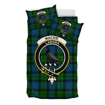 MacKie (McKie) Tartan Bedding Set with Family Crest
