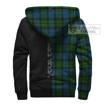MacKie (McKie) Tartan Sherpa Hoodie with Family Crest and Half Of Me Style