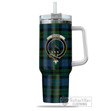 MacKie Tartan and Family Crest Tumbler with Handle