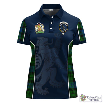 MacKie Tartan Women's Polo Shirt with Family Crest and Lion Rampant Vibes Sport Style