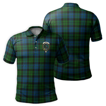 MacKie Tartan Men's Polo Shirt with Family Crest