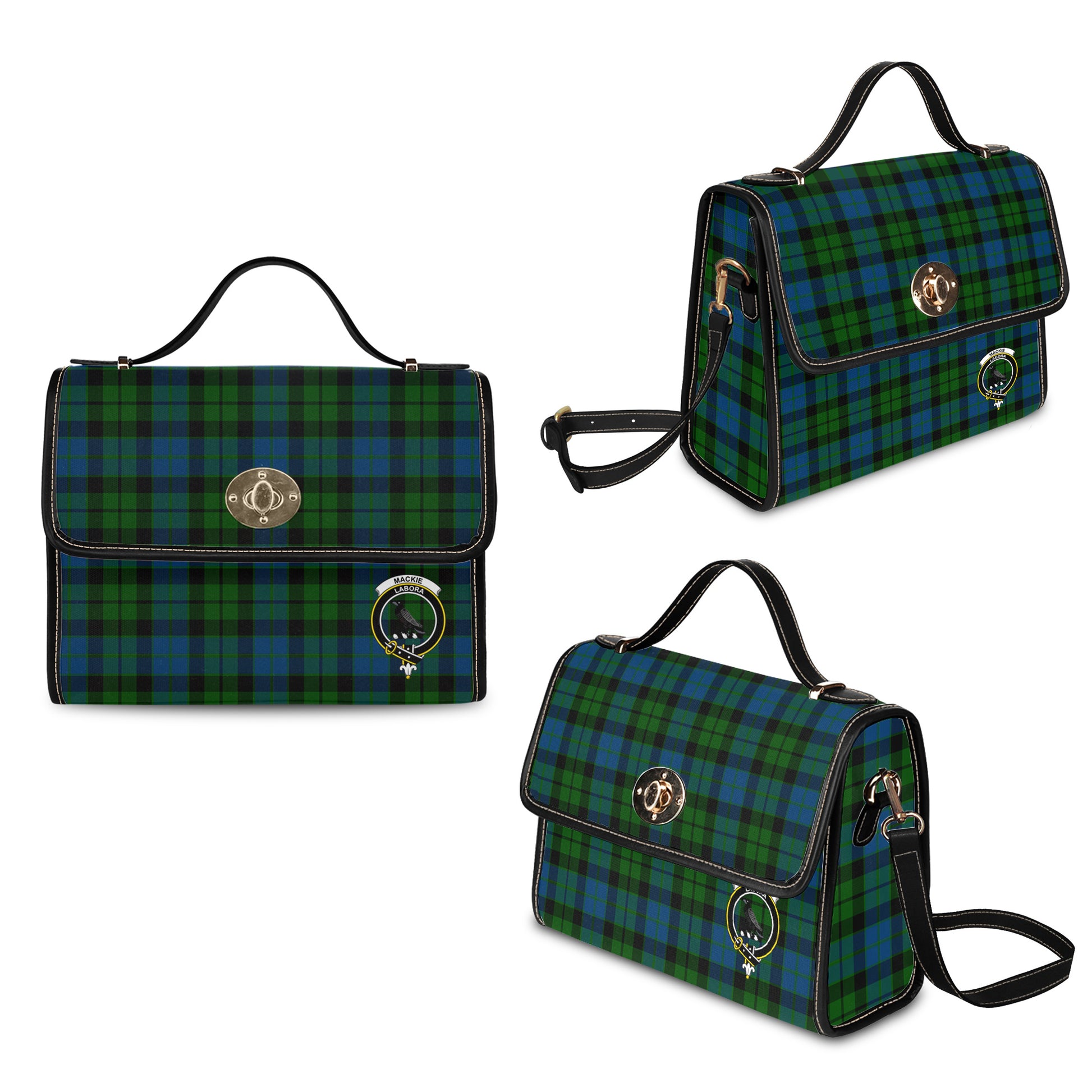 mackie-tartan-leather-strap-waterproof-canvas-bag-with-family-crest