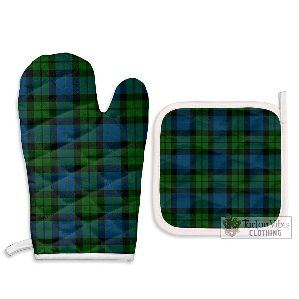 MacKie (McKie) Tartan Combo Oven Mitt & Pot-Holder Combo 1 Oven Mitt & 2 Pot-Holder White - Tartan Vibes Clothing