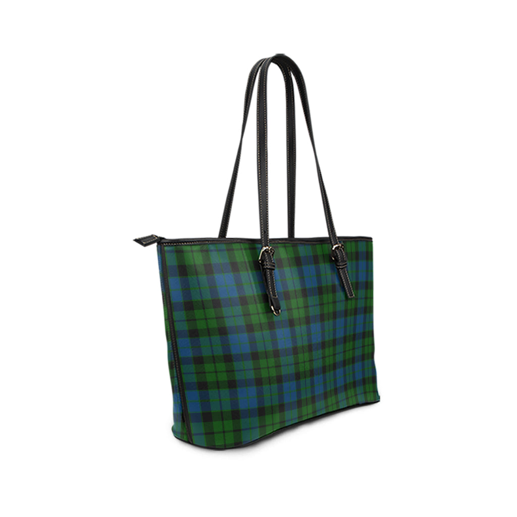 mackie-tartan-leather-tote-bag