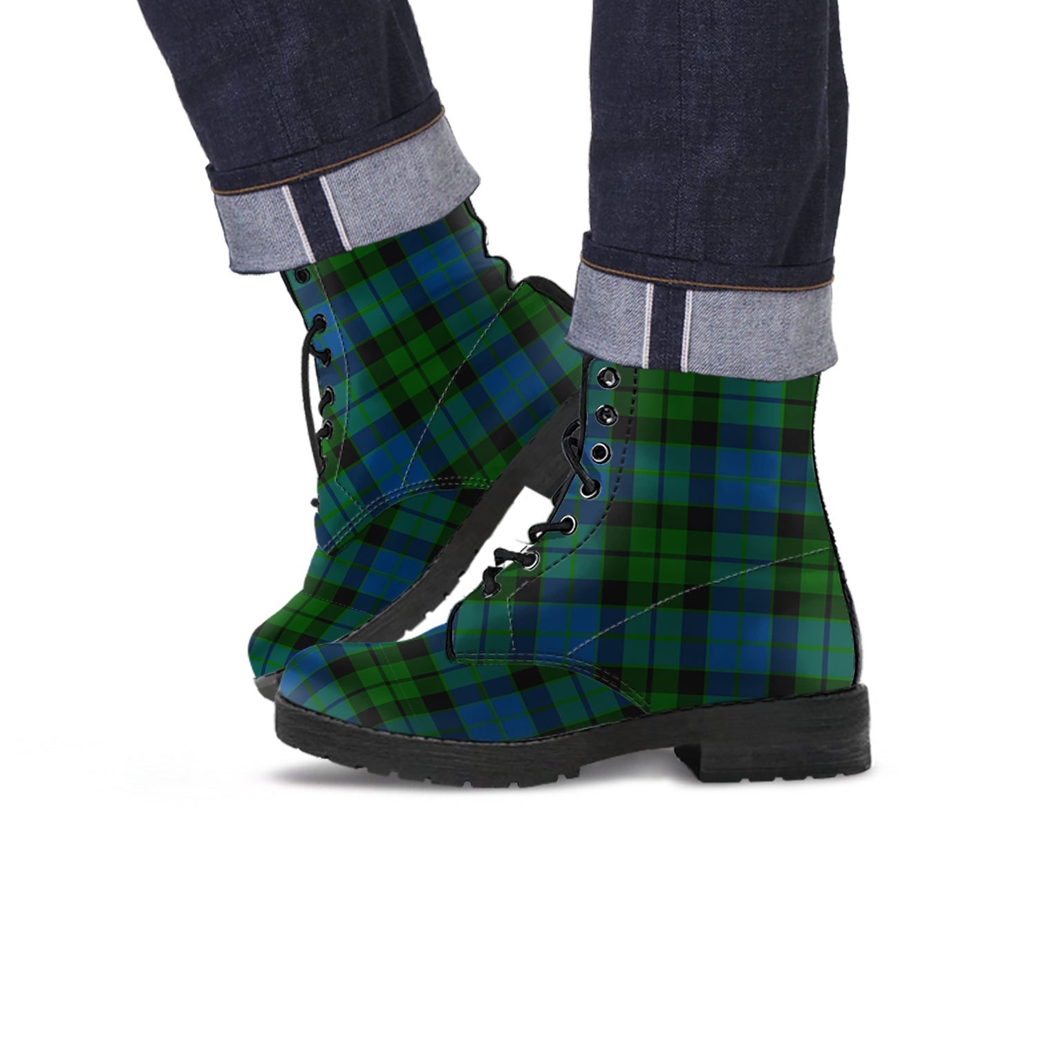 mackie-tartan-leather-boots