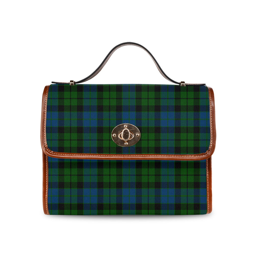 mackie-tartan-leather-strap-waterproof-canvas-bag