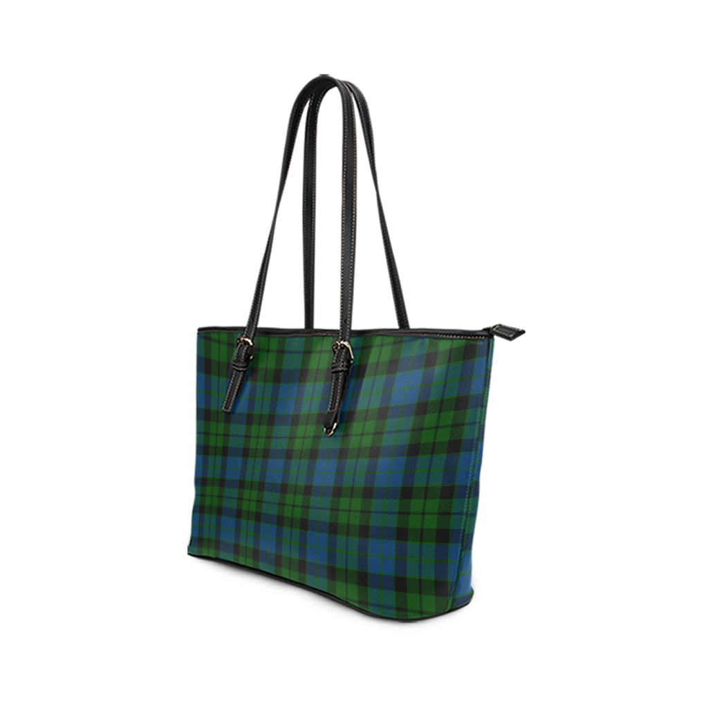 mackie-tartan-leather-tote-bag
