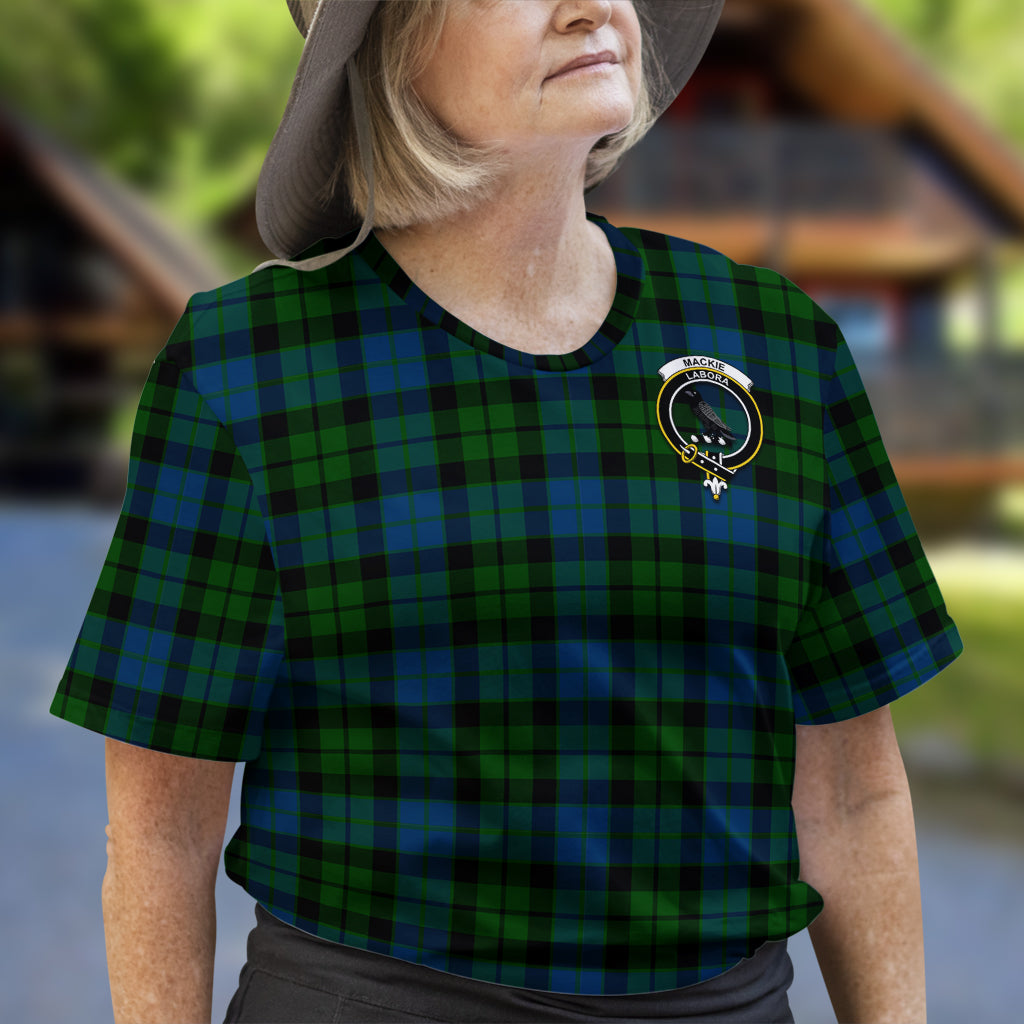 MacKie (McKie) Tartan T-Shirt with Family Crest - Tartan Vibes Clothing