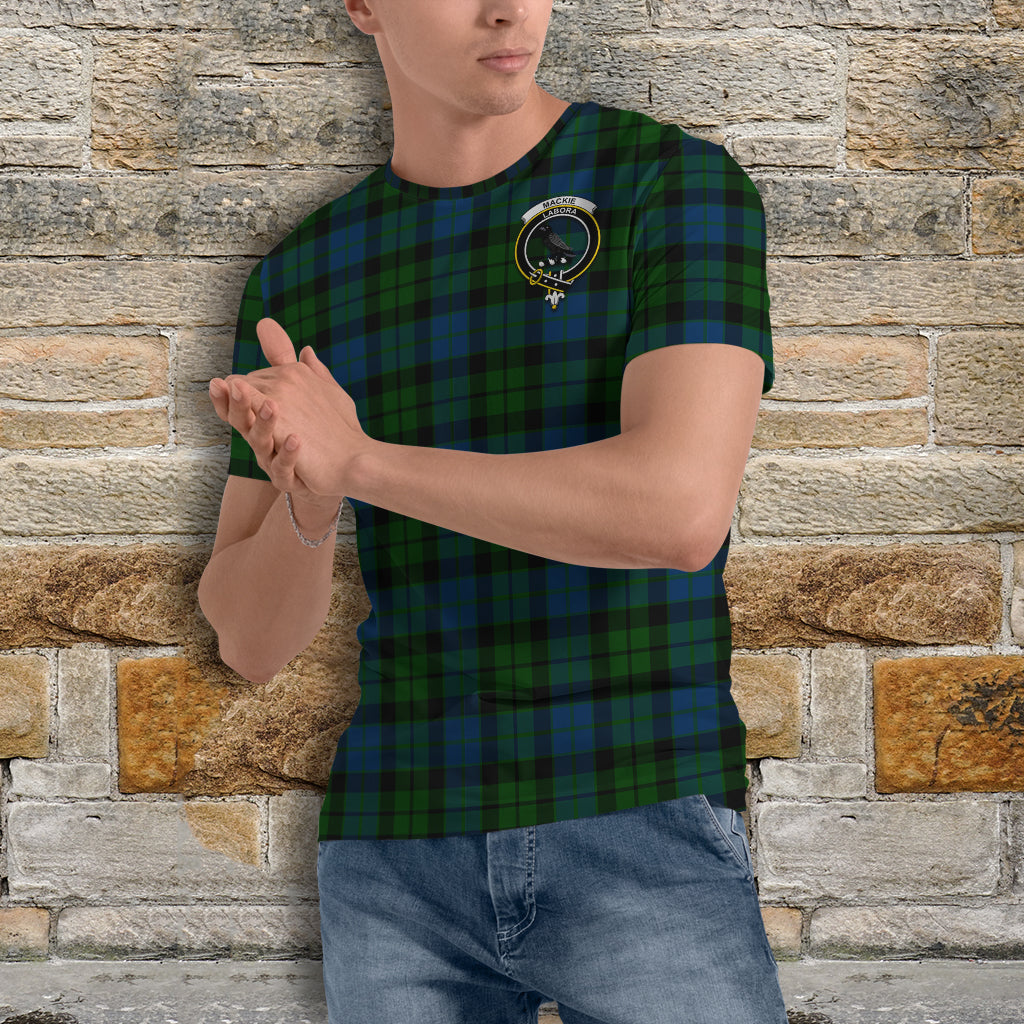 MacKie (McKie) Tartan T-Shirt with Family Crest - Tartan Vibes Clothing
