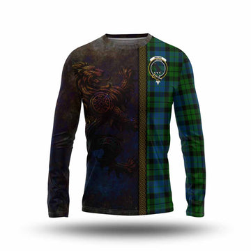 MacKie (McKie) Tartan Family Crest Long Sleeve T-Shirt Alba Gu Brath Be Brave Lion Ancient Style