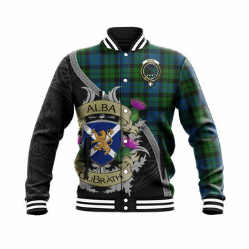 MacKie (McKie) Tartan Family Crest Baseball Jacket Lion Rampant Royal Thistle Shield Celtic Inspired