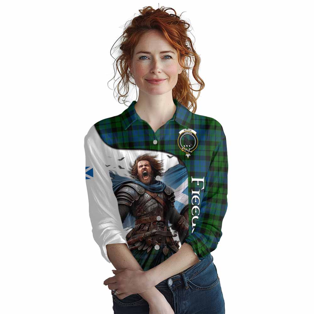 Tartan Vibes Clothing MacKie (McKie) Crest Tartan Women's Casual Shirt Inspired by the Freedom of Scottish Warrior
