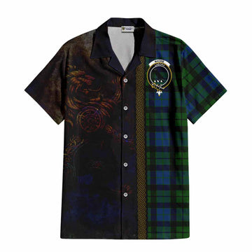 MacKie (McKie) Tartan Family Crest Hawaiian Shirt Alba Gu Brath Be Brave Lion Ancient Style
