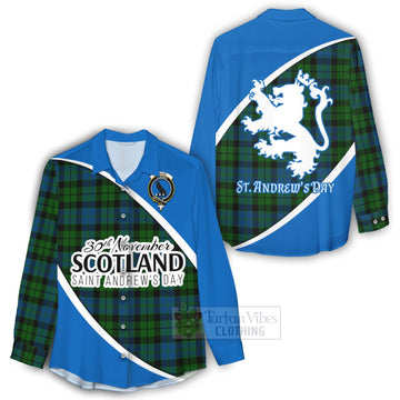 Tartan Vibes Clothing MacKie (McKie) Family Crest Tartan Women's Casual Shirt Celebrate Saint Andrew's Day in Style