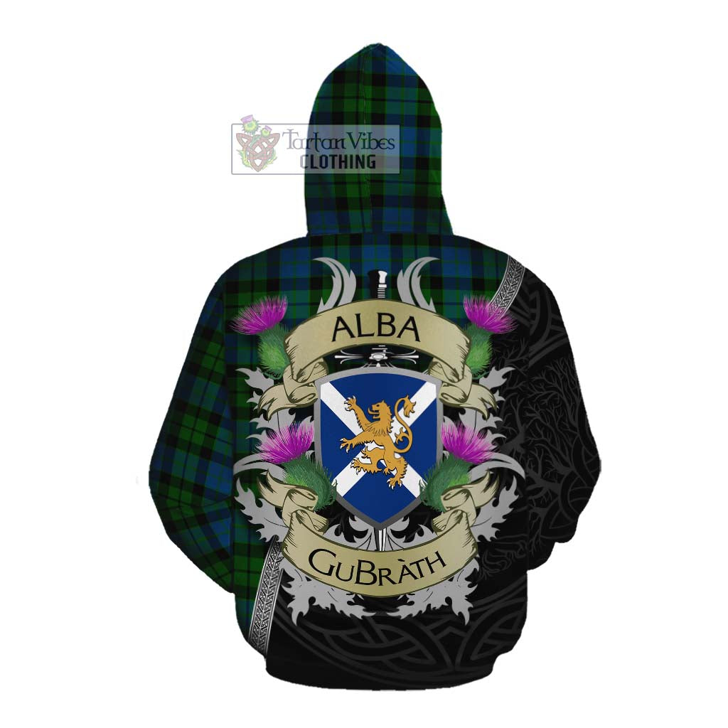 Tartan Vibes Clothing MacKie (McKie) Tartan Family Crest Cotton Hoodie Lion Rampant Royal Thistle Shield Celtic Inspired