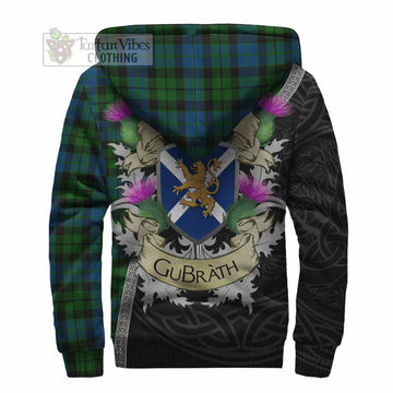 MacKie (McKie) Tartan Family Crest Sherpa Hoodie Lion Rampant Royal Thistle Shield Celtic Inspired