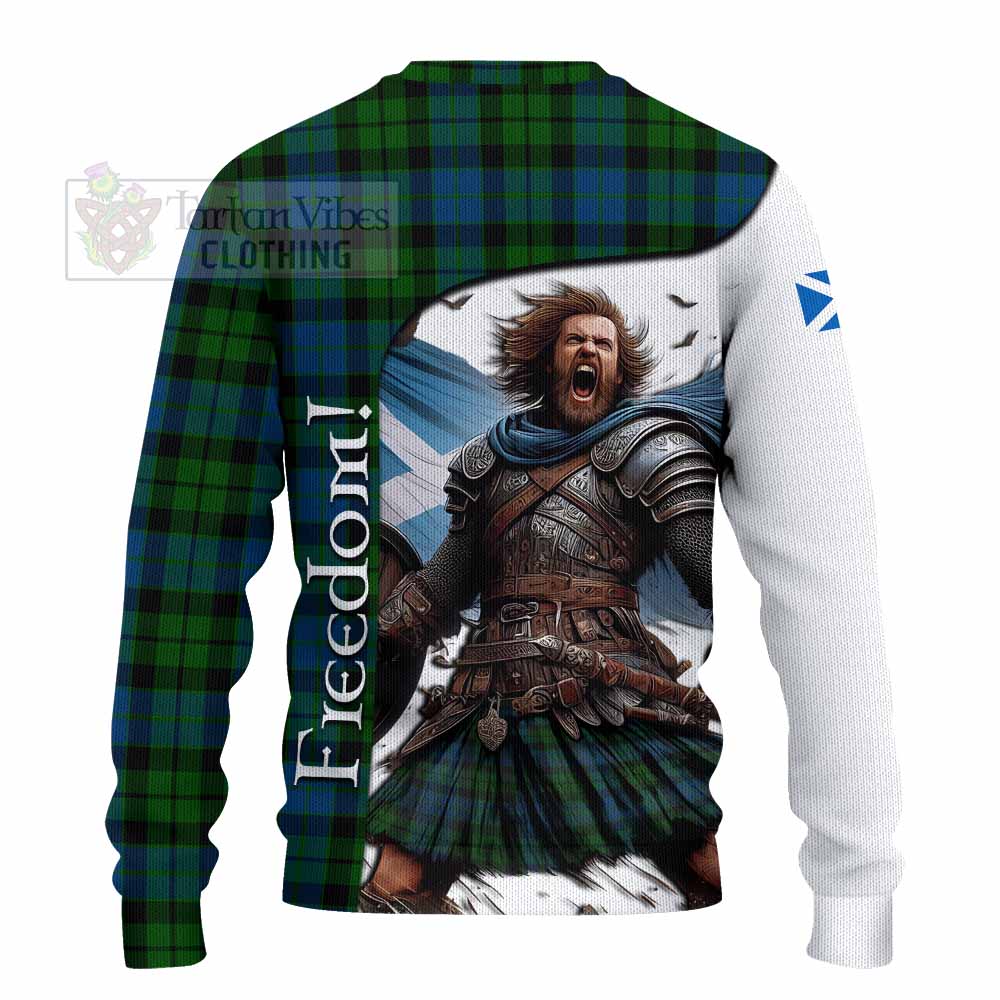 Tartan Vibes Clothing MacKie (McKie) Crest Tartan Knitted Sweater Inspired by the Freedom of Scottish Warrior