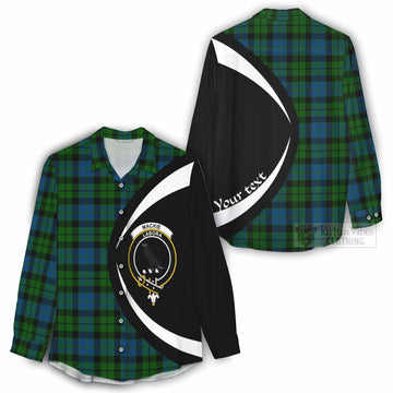 Tartan Vibes Clothing MacKie (McKie) Tartan Women's Casual Shirt with Family Crest Circle Style