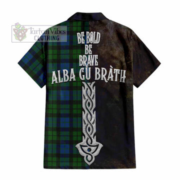 MacKie (McKie) Tartan Family Crest Hawaiian Shirt Alba Gu Brath Be Brave Lion Ancient Style