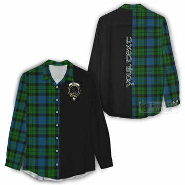Tartan Vibes Clothing MacKie (McKie) Tartan Women's Casual Shirt with Family Crest and Half Of Me Style