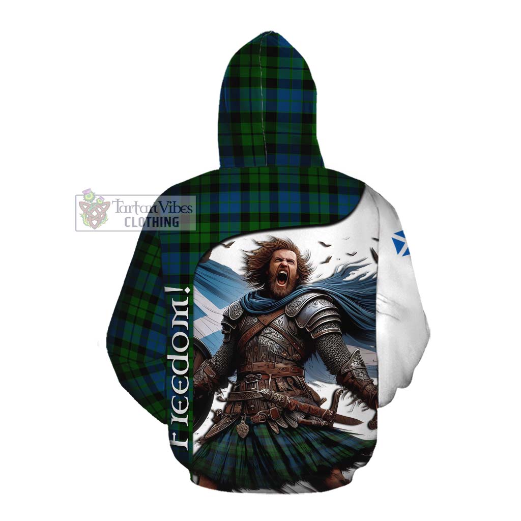 Tartan Vibes Clothing MacKie (McKie) Crest Tartan Cotton Hoodie Inspired by the Freedom of Scottish Warrior