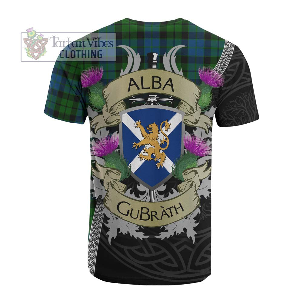 Tartan Vibes Clothing MacKie (McKie) Tartan Family Crest Cotton T-shirt Lion Rampant Royal Thistle Shield Celtic Inspired