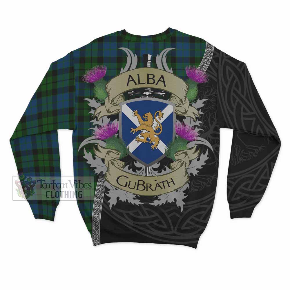 Tartan Vibes Clothing MacKie (McKie) Tartan Family Crest Sweatshirt Lion Rampant Royal Thistle Shield Celtic Inspired