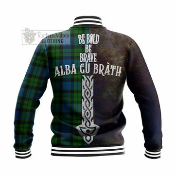 MacKie (McKie) Tartan Family Crest Baseball Jacket Alba Gu Brath Be Brave Lion Ancient Style