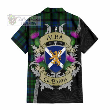 MacKie (McKie) Tartan Family Crest Hawaiian Shirt Lion Rampant Royal Thistle Shield Celtic Inspired