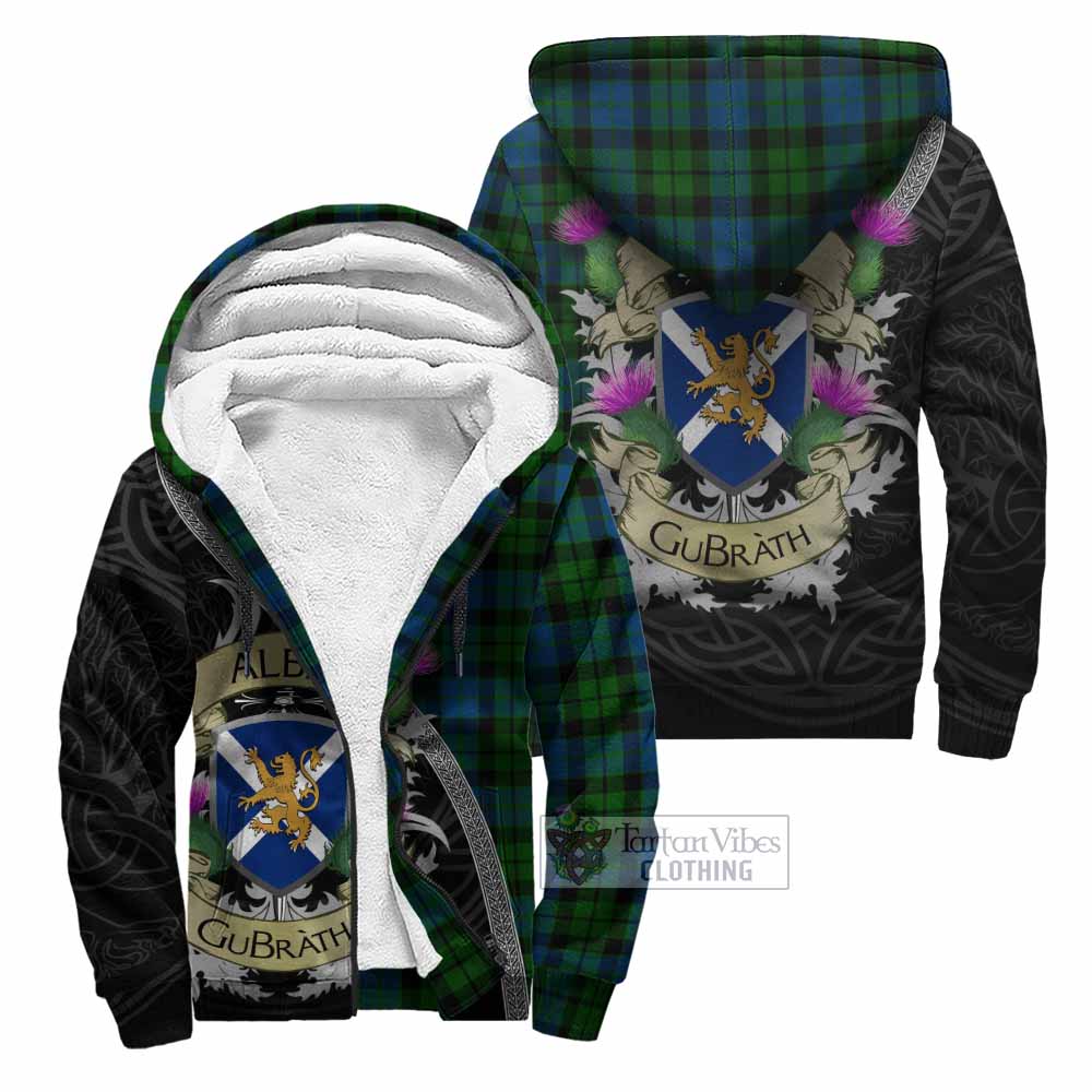 Tartan Vibes Clothing MacKie (McKie) Tartan Family Crest Sherpa Hoodie Lion Rampant Royal Thistle Shield Celtic Inspired